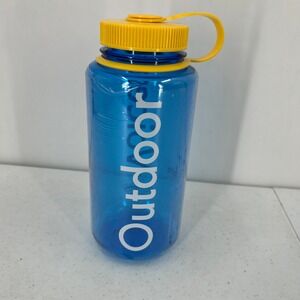Nalgene Outdoor Water Bottle Blue Yellow BPA Free Made in USA